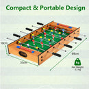 2-in-1 Tabletop Foosball and Hockey Game – Natural and Green
