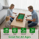 2-in-1 Tabletop Foosball and Hockey Game – Natural and Green