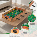 2-in-1 Tabletop Foosball and Hockey Game – Natural and Green