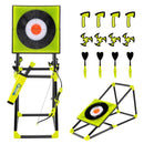4-in-1 Kids Throwing Target and Archery Set – Green – Green, Black and Grey