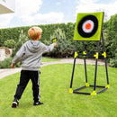 4-in-1 Kids Throwing Target and Archery Set – Green – Green, Black and Grey
