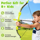 4-in-1 Kids Throwing Target and Archery Set – Green – Green, Black and Grey