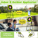 4-in-1 Kids Throwing Target and Archery Set – Green – Green, Black and Grey