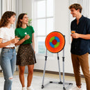 4-in-1 Kids Throwing Target and Archery Set – Orange – Orange, Black and Grey