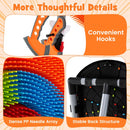 4-in-1 Kids Throwing Target and Archery Set – Orange – Orange, Black and Grey