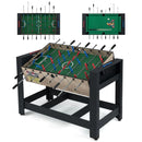 122 cm Swivel Foosball and Pool Table – Black