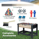 122 cm Swivel Foosball and Pool Table – Black