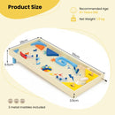 Wooden Tabletop Pinball Game with Three Balls – Multicolour