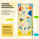 Wooden Tabletop Pinball Game with Three Balls – Multicolour