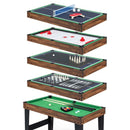 10-in-1 Stacking Multi-Game Table – Brown