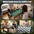 10-in-1 Stacking Multi-Game Table – Brown