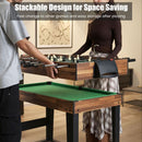 10-in-1 Stacking Multi-Game Table – Brown