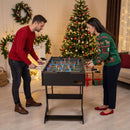 Folding Foosball Table with 22 Players – Black