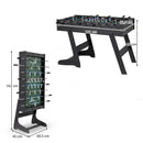 Folding Foosball Table with 22 Players – Black
