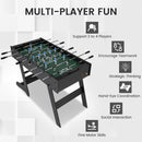 Folding Foosball Table with 22 Players – Black