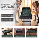 Folding Foosball Table with 22 Players – Black