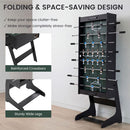 Folding Foosball Table with 22 Players – Black