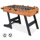 Folding Foosball Table with 22 Players – Natural