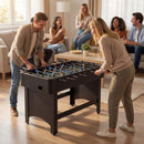 Foosball Table with 22 Players and Adjustable Feet – Black