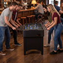 Foosball Table with 22 Players and Adjustable Feet – Black