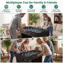 Foosball Table with 22 Players and Adjustable Feet – Black