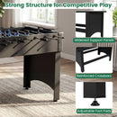 Foosball Table with 22 Players and Adjustable Feet – Black