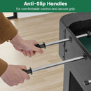 Foosball Table with 22 Players and Adjustable Feet – Black