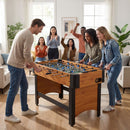 Foosball Table with 22 Players and Adjustable Feet – Natural