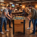Foosball Table with 22 Players and Adjustable Feet – Natural