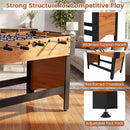 Foosball Table with 22 Players and Adjustable Feet – Natural
