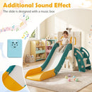 Toddler Slide Playset with Telescope and Music Box – Yellow