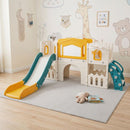 Toddler Slide Playset with Music Box and Drawing Board – Orange