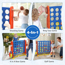 4-in-1 Jumbo Garden Game with Carry Bag – Navy
