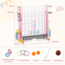 4-in-1 Jumbo Garden Game with Carry Bag – Pink