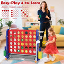 4-in-1 Jumbo Garden Game with Carry Bag – Red