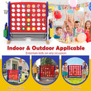4-in-1 Jumbo Garden Game with Carry Bag – Red
