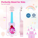 53 cm Kids Ukulele with Nylon Strings – Pink + Light Blue