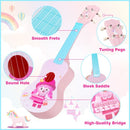 53 cm Kids Ukulele with Nylon Strings – Pink + Light Blue