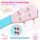 53 cm Kids Ukulele with Nylon Strings – Pink + Light Blue