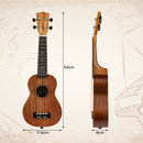 Mahogany Soprano Ukulele with Bag and Accessories – Natural