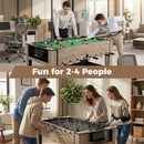 124cm Swivel Foosball and Billiards Game Table – UY10272BN