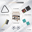 124cm Swivel Foosball and Billiards Game Table – UY10272BN