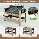 124cm Swivel Foosball and Billiards Game Table – UY10272BN