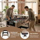 124cm Swivel Foosball and Billiards Game Table – UY10272BN