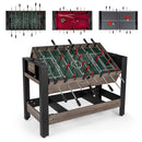 3-in-1 Swivel Foosball, Pool and Table Tennis Table – Brown