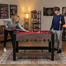 3-in-1 Swivel Foosball, Pool and Table Tennis Table – Brown