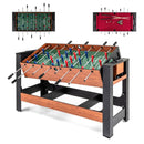 138 cm Swivel Foosball and Pool Table – Brown