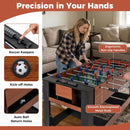 138 cm Swivel Foosball and Pool Table – Brown