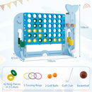 4-in-1 Jumbo Garden Game with Cup Holders – Blue