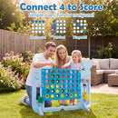 4-in-1 Jumbo Garden Game with Cup Holders – Blue